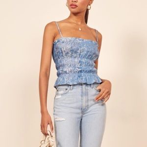 Reformation Tie-dye Gia Top